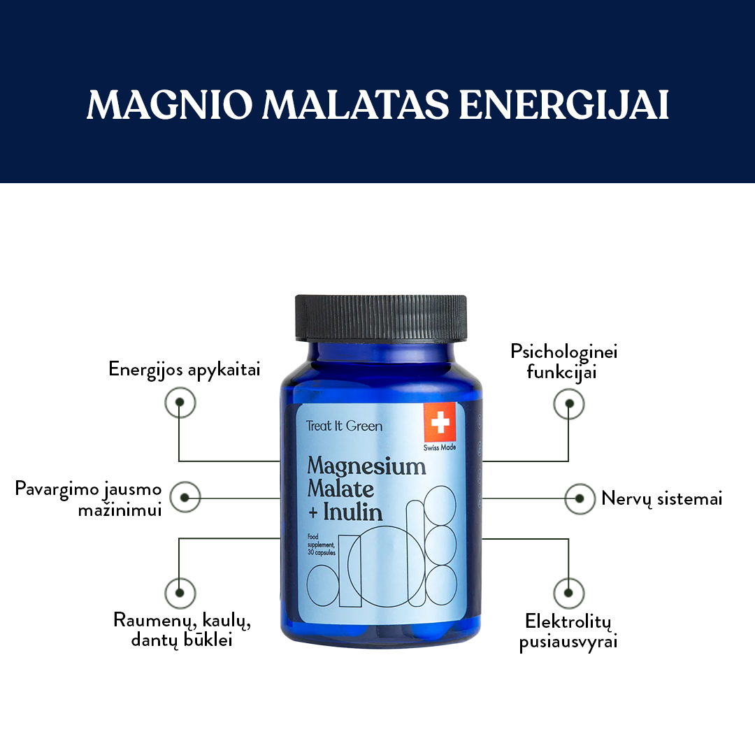 Magnesium malate + Inulin (30 caps)