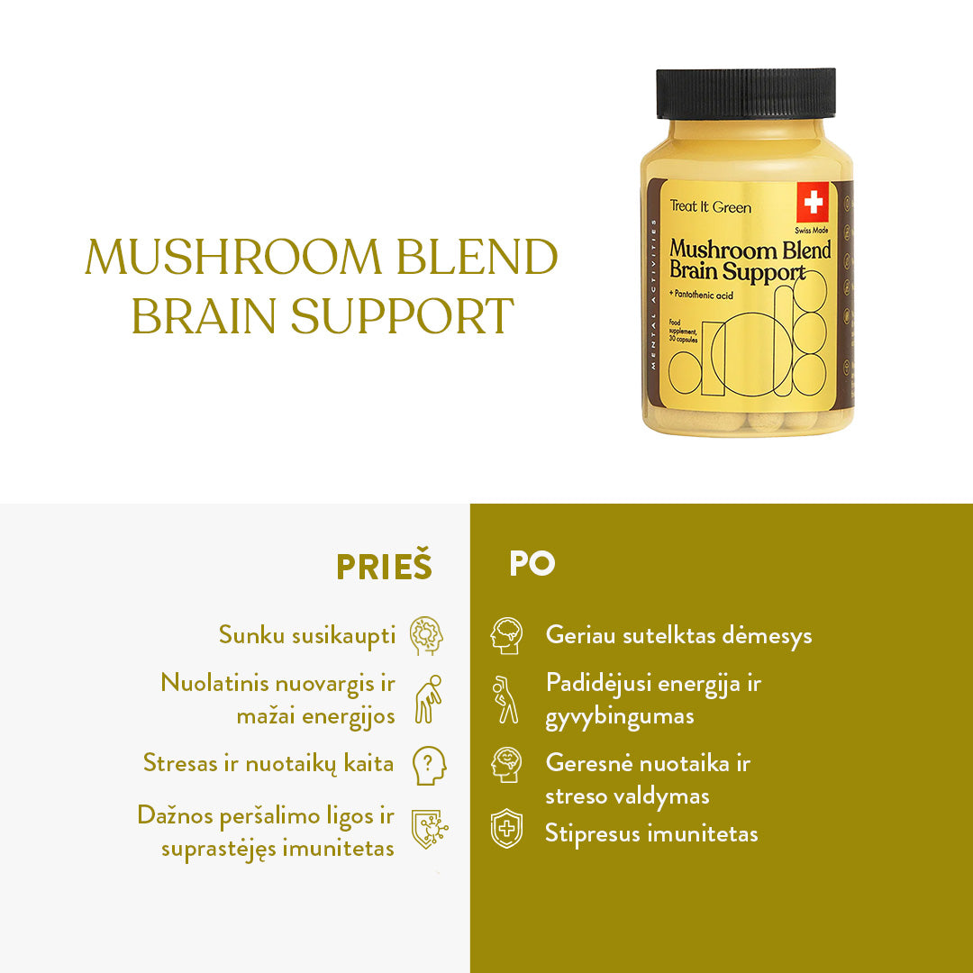 Mushroom Blend Brain Support (30 caps)