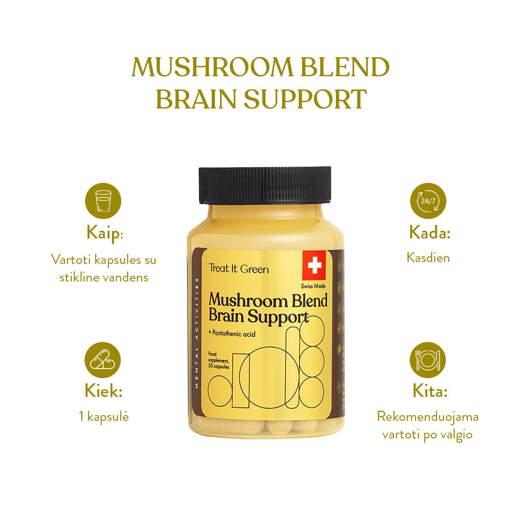 Mushroom Blend Brain Support (30 caps)