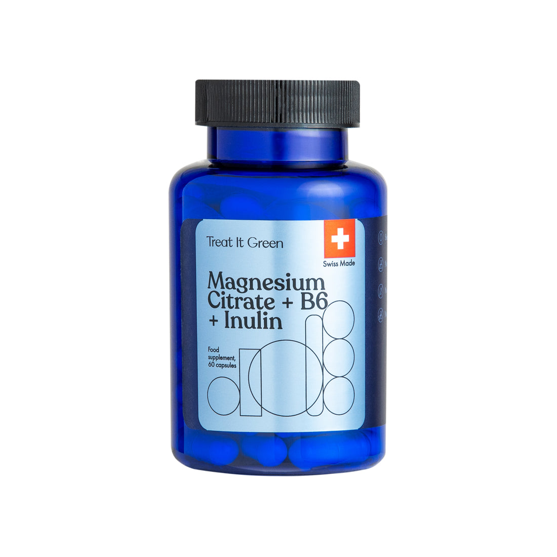 Magnesium citrate + B6 + Inulin (60 kaps)