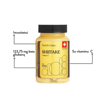 Shiitake Mushroom + Vitamin C (30 caps)