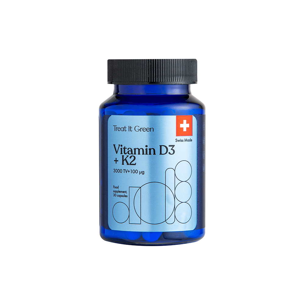 Vitamin D3 + K2 (30 caps)